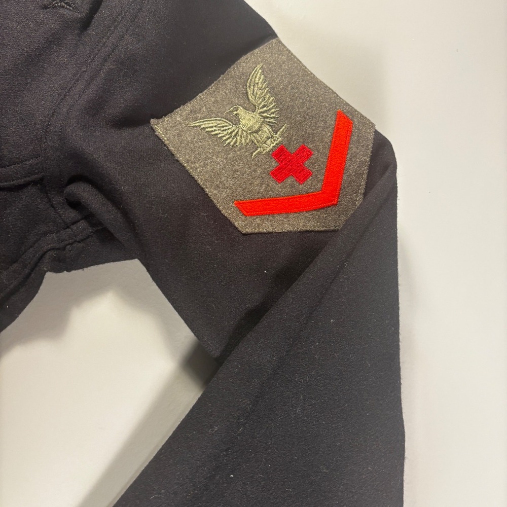 Vintage US Navy Wool Jumper Mens Size 38R Blue Undress Uniform Shirt‎ - Picture 6 of 14